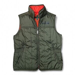 Polo Ralph Lauren Women’s Reversible Army Green Puffer Vest Size Small